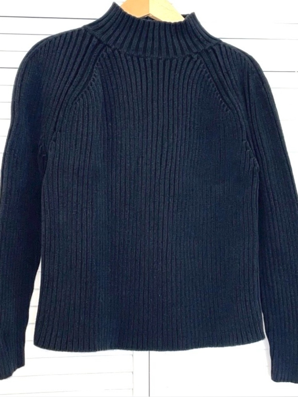 Harolds Sweater XL Heavy Cotton Ribbed t neck Y2K Preppy Designer Vintage